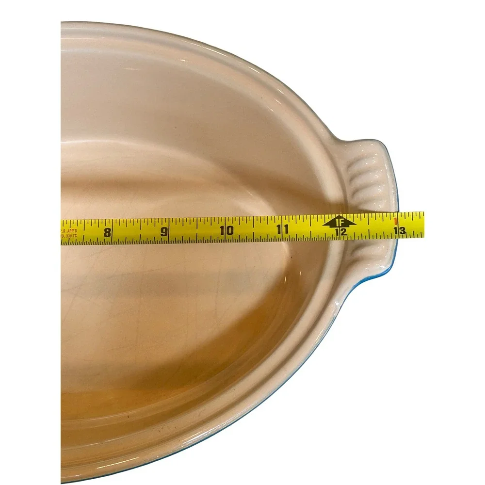 Le Creuset Blue Marseille Stoneware Oval Au Gratin Baking Dish 13-28 1.1L